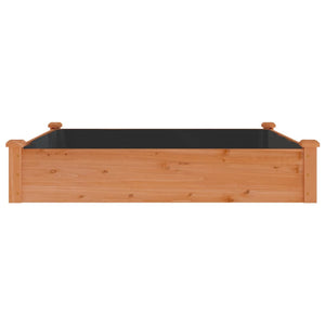 Hochbeet mit Einsatz Braun 120x120 cm