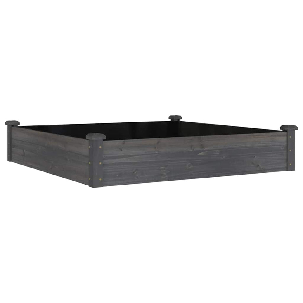 Hochbeet Grau 120x120 cm mit Einsatz