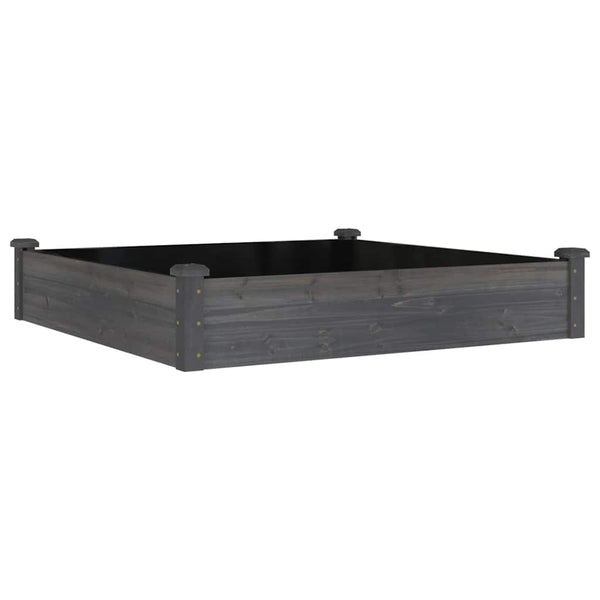 Hochbeet Grau 120x120 cm mit Einsatz