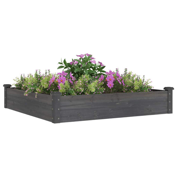 Hochbeet Grau 120x120 cm mit Einsatz