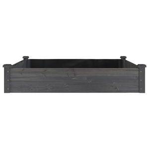 Hochbeet Grau 120x120 cm mit Einsatz