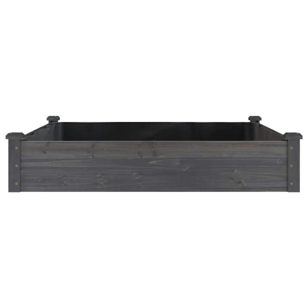 Hochbeet Grau 120x120 cm mit Einsatz