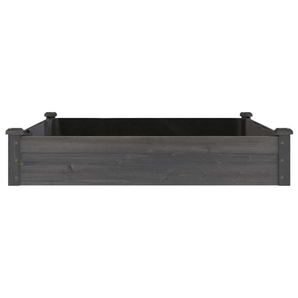 Hochbeet Grau 120x120 cm mit Einsatz