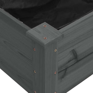 Hochbeet Grau 120x120 cm mit Einsatz