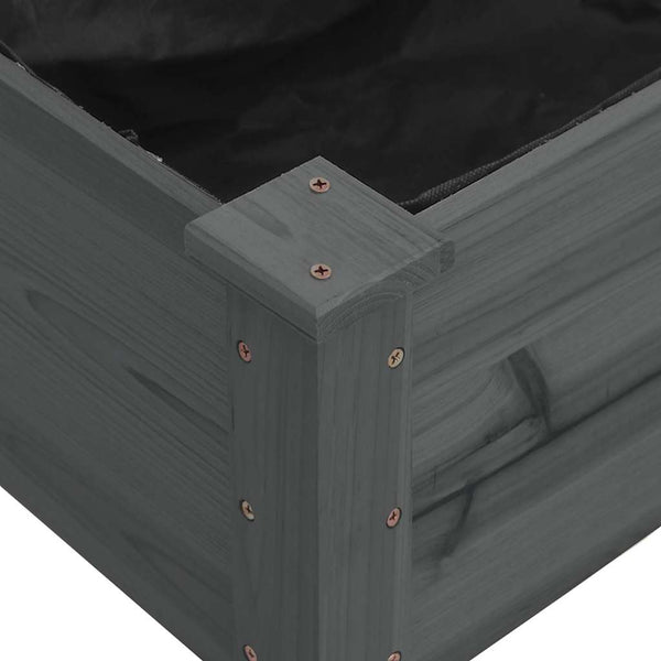 Hochbeet Grau 120x120 cm mit Einsatz