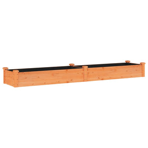 Hochbeet mit Einsatz Braun 240 cm