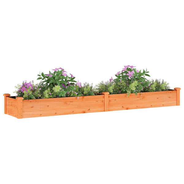 Hochbeet mit Einsatz Braun 240 cm