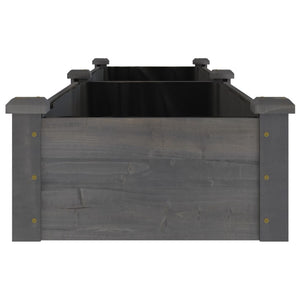 Graues Hochbeet mit Einsatz 240x45x25 cm