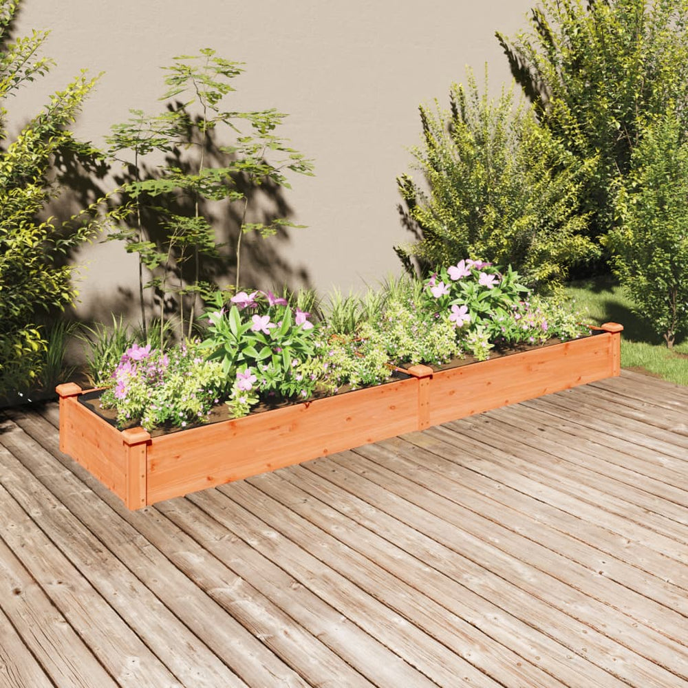 Hochbeet Braun 240cm mit Einsatz