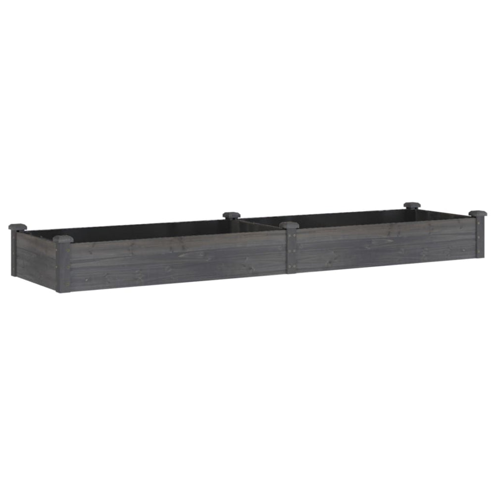 Hochbeet Grau 240 cm mit Einsatz