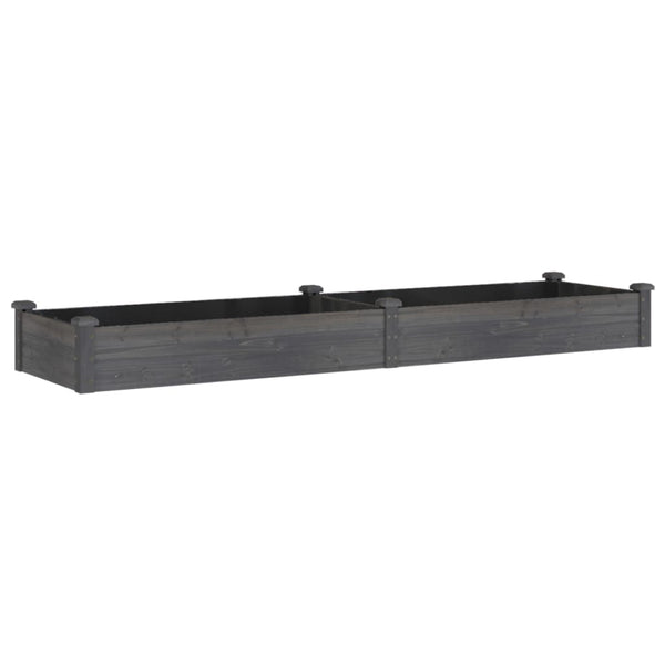 Hochbeet Grau 240 cm mit Einsatz