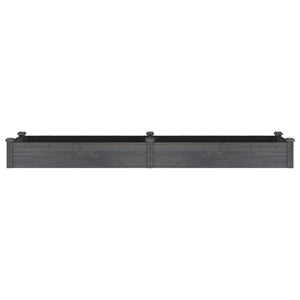 Hochbeet Grau 240 cm mit Einsatz