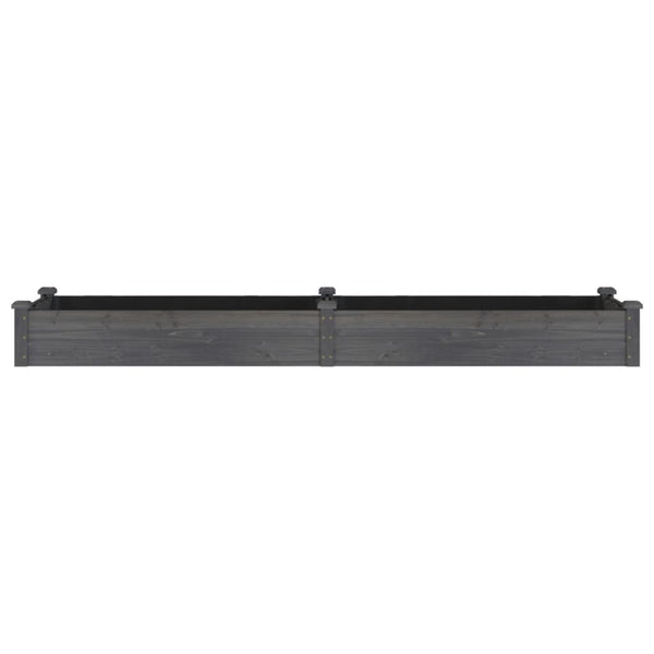 Hochbeet Grau 240 cm mit Einsatz