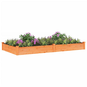 Hochbeet mit Einsatz Braun 240x120x25 cm