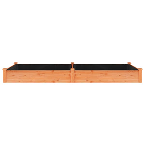 Hochbeet mit Einsatz Braun 240x120x25 cm