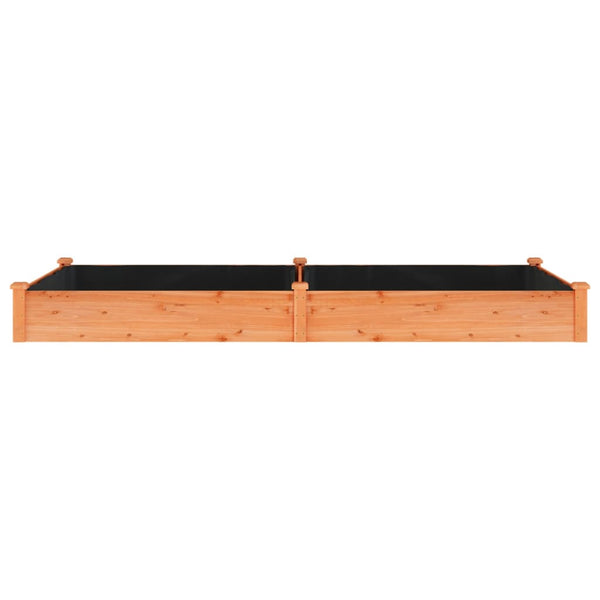Hochbeet mit Einsatz Braun 240x120x25 cm