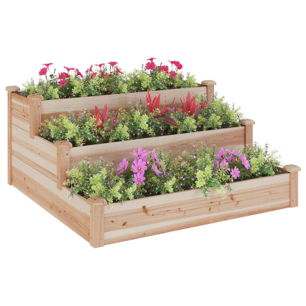 Hochbeet 120x120 cm Tanne Massivholz