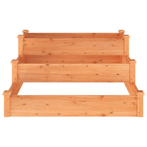 Hochbeet Braun 120x120 cm Tanne Massivholz