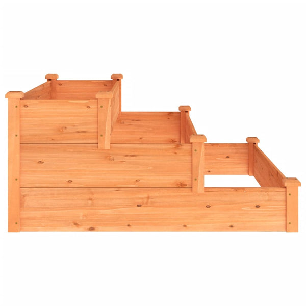 Hochbeet Braun 120x120 cm Tanne Massivholz