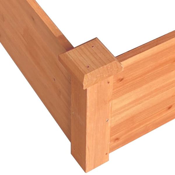 Hochbeet Braun 120x120 cm Tanne Massivholz