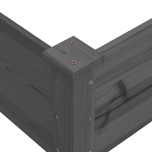 Graues Hochbeet 120x120 cm aus Tannenholz