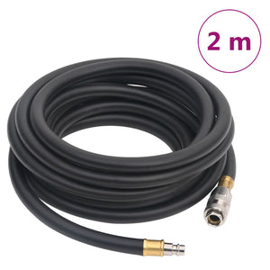 Hybrid-Luftschlauch Schwarz 0,6" 2 m Gummi und PVC