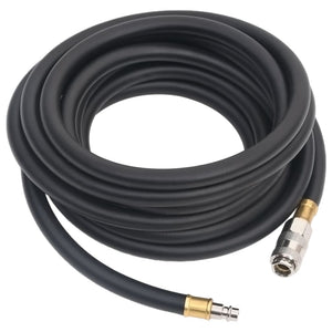 Hybrid-Luftschlauch Schwarz 0,6" 2 m Gummi und PVC