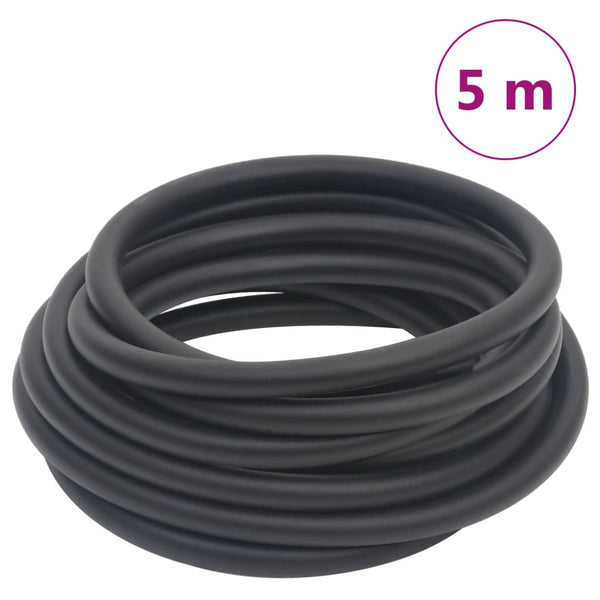 Hybrid-Luftschlauch Schwarz 0,6" 5 m Gummi und PVC