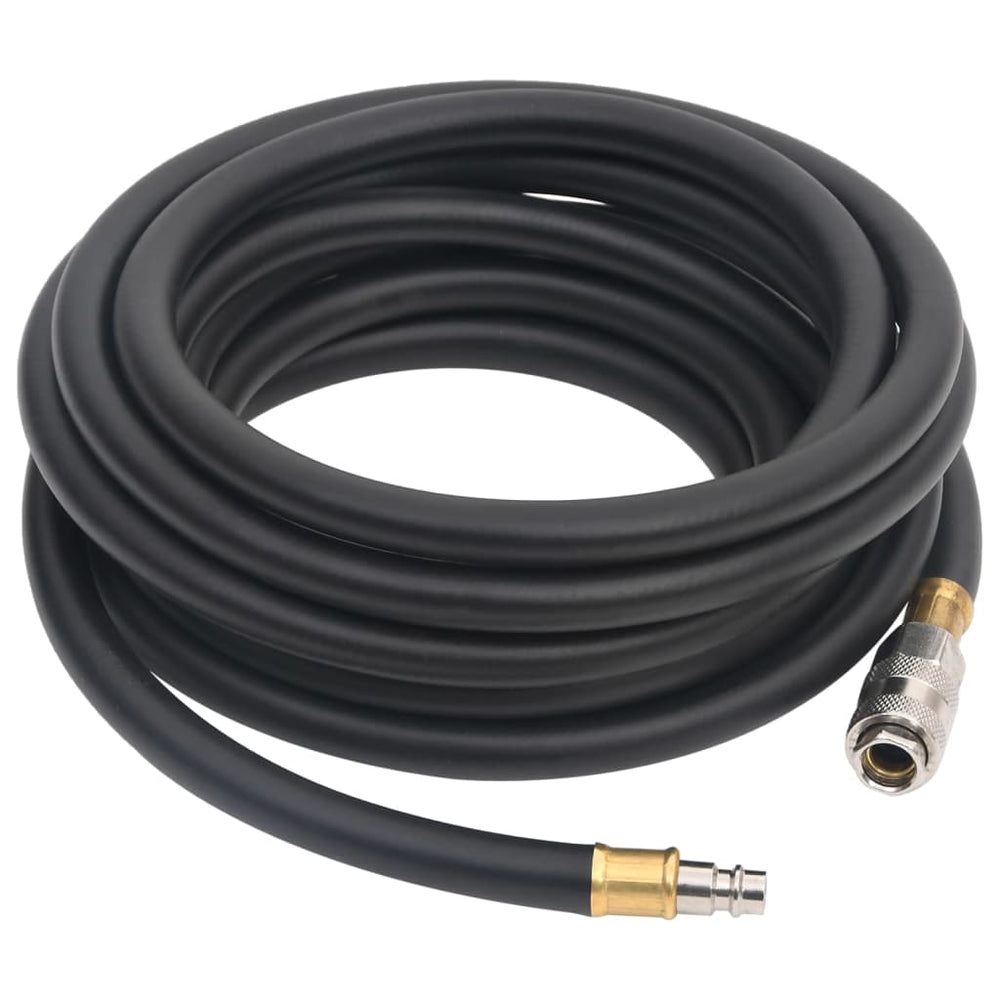vidaXL Tuyau d'air hybride noir 0,6" 5 m caoutchouc et PVC