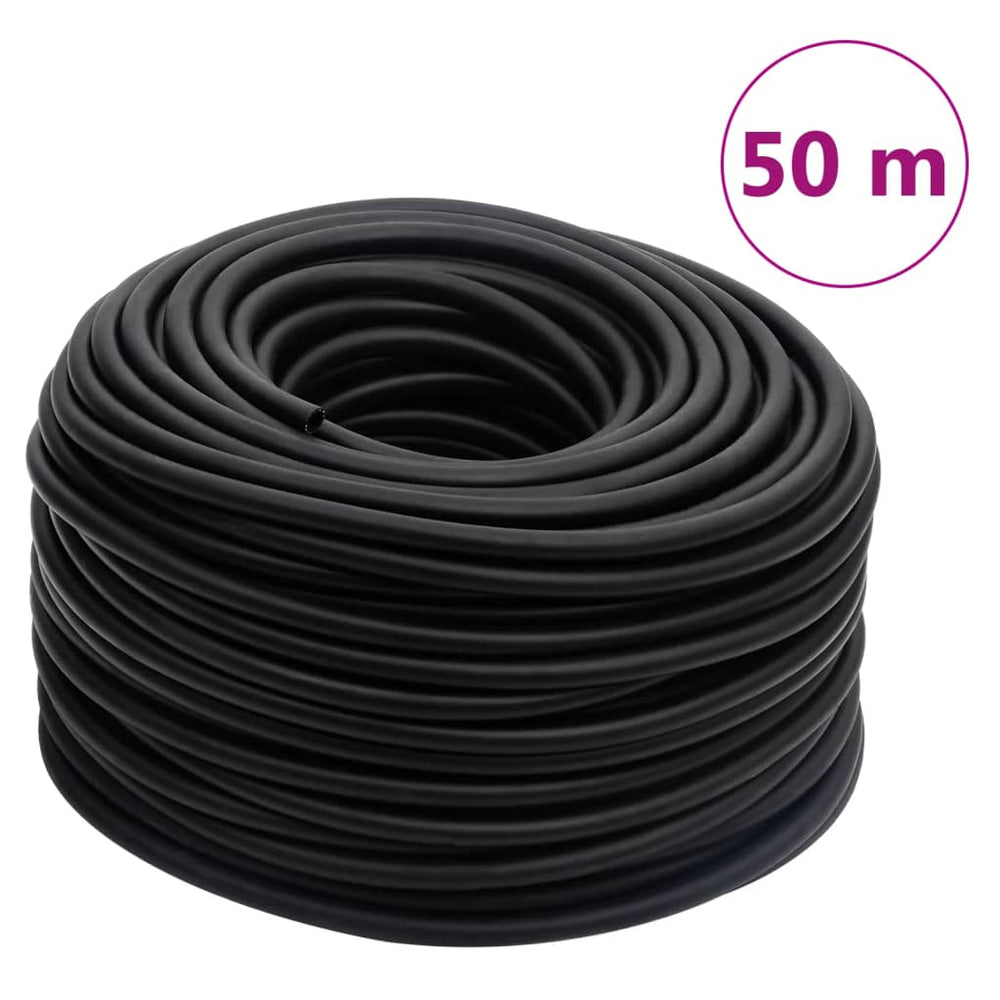 vidaXL Tuyau à air hybride noir 0,6" 50 m caoutchouc et PVC