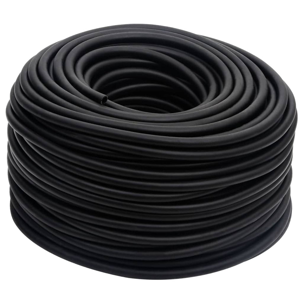 vidaXL Tuyau à air hybride noir 0,6" 50 m caoutchouc et PVC