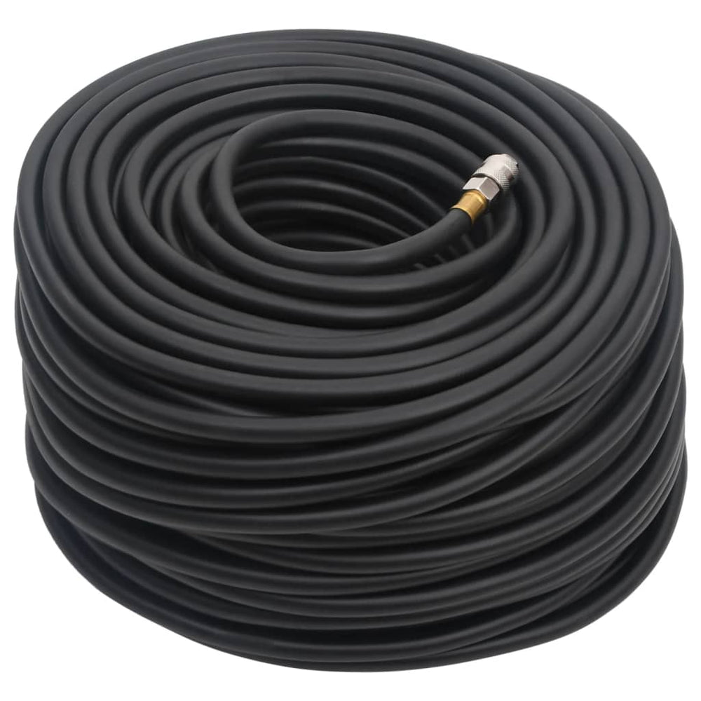 vidaXL Tuyau d'air hybride noir 0,6" 100 m caoutchouc et PVC