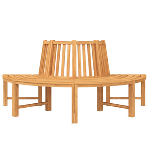 vidaXL Banc d'arbre semi-circulaire Ø201 cm Bois de teck massif