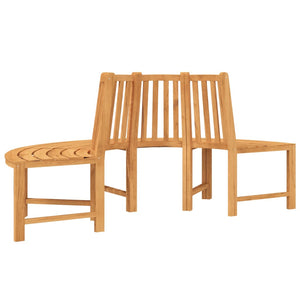 vidaXL Banc d'arbre semi-circulaire Ø201 cm Bois de teck massif