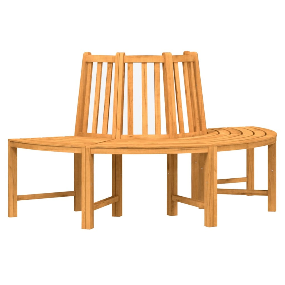Teak Baumbank Halbrund Ø160cm