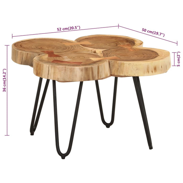 Akazie Couchtisch 36 cm