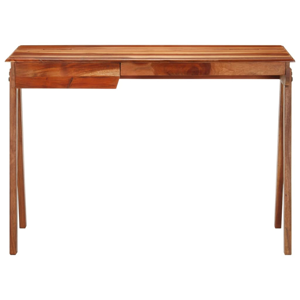 Massivholz Schreibtisch Akazie mit Schublade