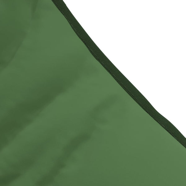 vidaXL Chaise longue pliable en tissu vert foncé