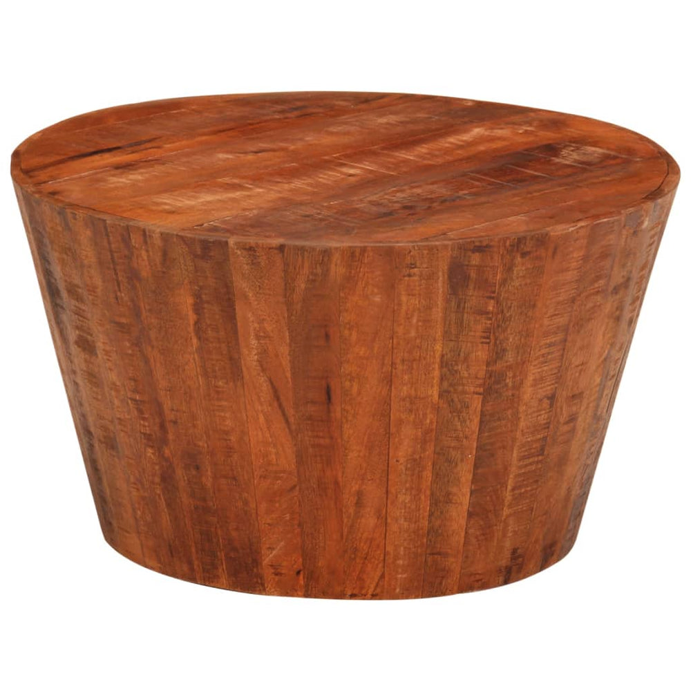 vidaXL Table basse Ø 52x30 cm Bois de manguier massif