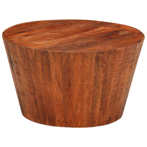 vidaXL Table basse Ø 52x30 cm Bois de manguier massif