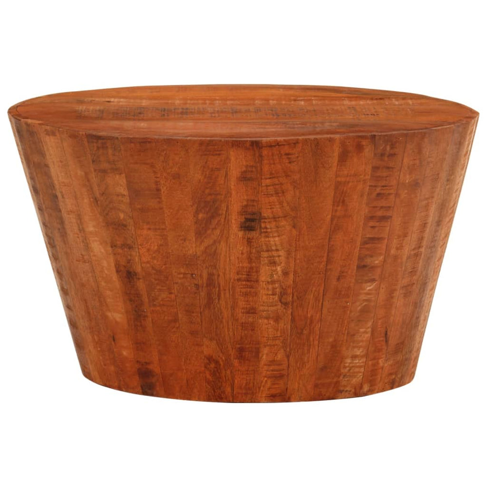 vidaXL Table basse Ø 52x30 cm Bois de manguier massif