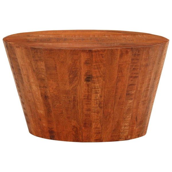 vidaXL Table basse Ø 52x30 cm Bois de manguier massif