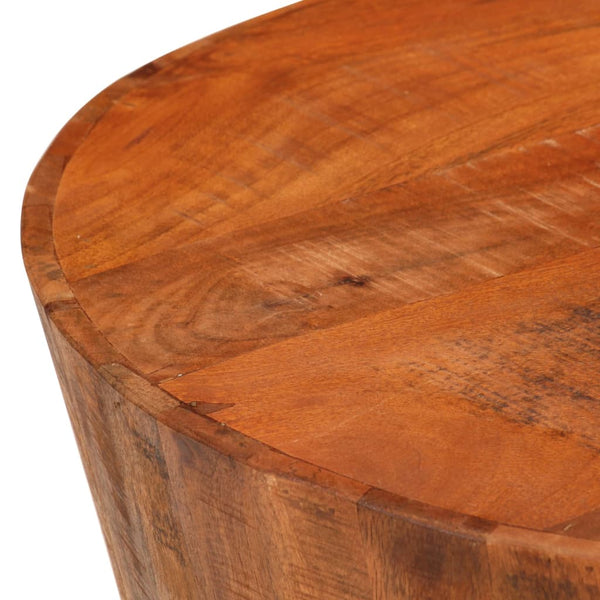 vidaXL Table basse Ø 52x30 cm Bois de manguier massif