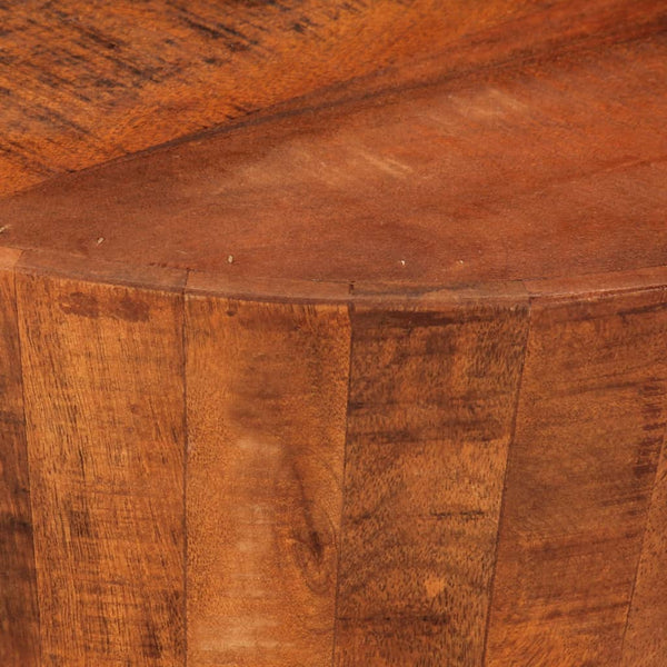 vidaXL Table basse Ø 52x30 cm Bois de manguier massif