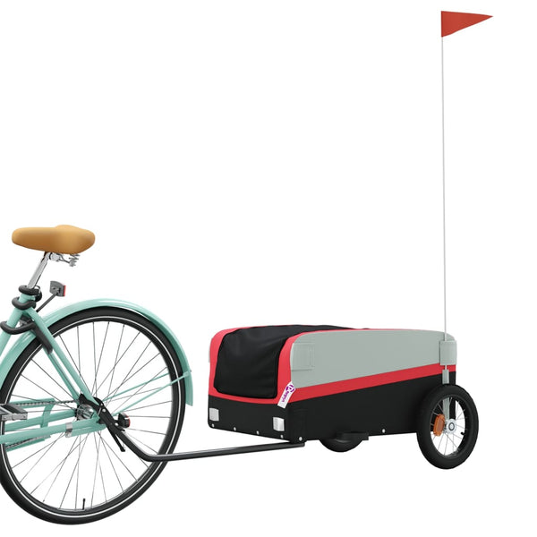 Fahrradanhänger - Schwarz & Rot, 30kg