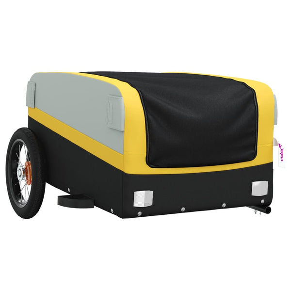 Fahrradanhänger 30 kg Schwarz und Gelb