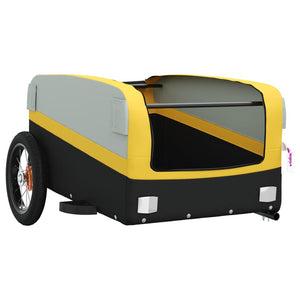 Fahrradanhänger 30 kg Schwarz und Gelb