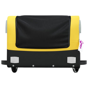 Fahrradanhänger 30 kg Schwarz und Gelb