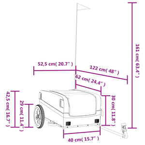 Fahrradanhänger - 30 kg Kapazität