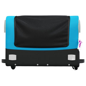 45 kg Fahrradanhänger - Schwarz und Blau